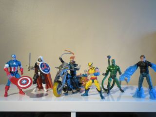 Marvel Legends Ghost Rider/captain America /wolverine /task Master/hydro Man