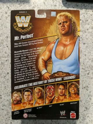 WWE ELITE LEGENDS SERIES 3 MR.  PERFECT MATTEL ACTION FIGURE WWF AWA Curt Hennig 3