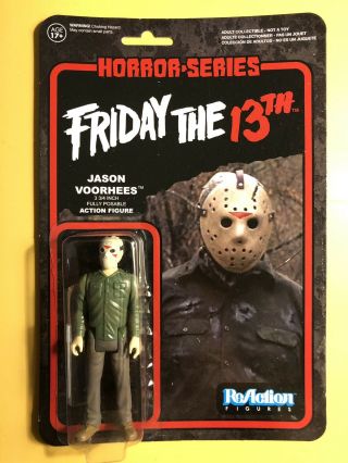 Friday The 13th Jason Voorhees Funko Reaction Action Figure 3.  75” Horror Series