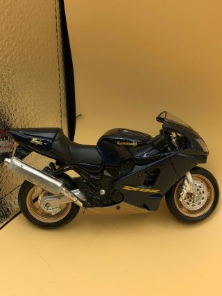 Kawasaki Ninja Black Motorcycle Action Figure Toy Vehicle Bike Maisto Zx - 12r