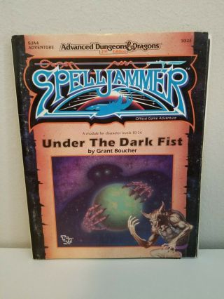Spelljammer Under The Dark Fist With Map - Ad&d
