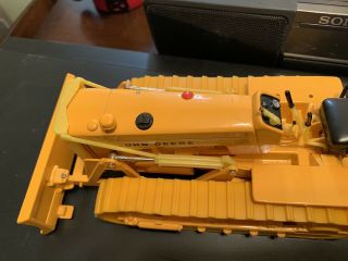 Toy ERTL John Deere Yellow Metal 430 Crawler with a Blade 15234 Big And Heavy 5