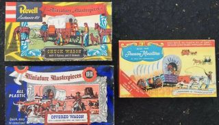 1954 Revell Miniature Masterpieces - Ideal - Chuck Covered Wagon - Plastic Model