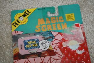 Vintage Matchbox 1988 Pee - Wee ' s Playhouse Magic Screen Figure MOC - R503 - A 2