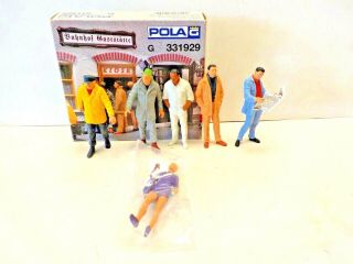 Pola G Scale Model Train Parts & Acc 6p.  C.  Walking Persons Iii Figures No.  331929