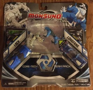 Monsuno Lock & Longfang Core Tech Team Pack Card & Figure Toy 31 & 32