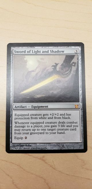 Mtg: Sword Of Light And Shadow (modern Masters)
