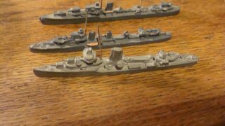 World War Two Lead Warships X 3