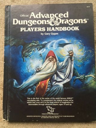 Advanced Dungeons And Dragons Players Handbook 6th Printing Cover 2010