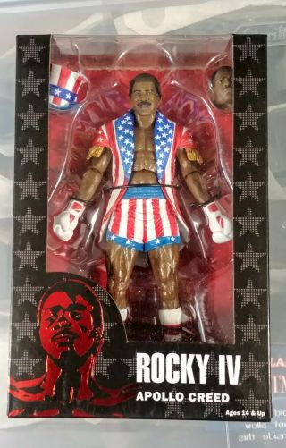 Rare Neca Rocky Iv 40th Anniversary Apollo Creed 7 " Action Figure (2017) Usa