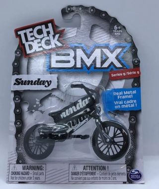 Tech Deck Bmx Finger Bikes Series 9 Sunday Flick Trick Black