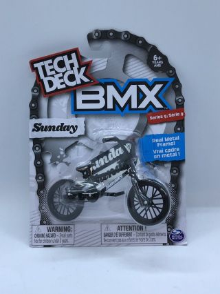 Tech Deck BMX FINGER BIKES Series 9 SUNDAY Flick Trick Black 3