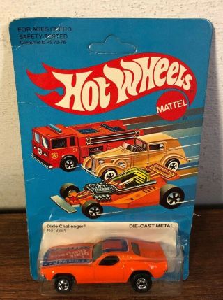 1982 Hot Wheels Dixie Challenger 3364 Unpunched Blister Card Nip