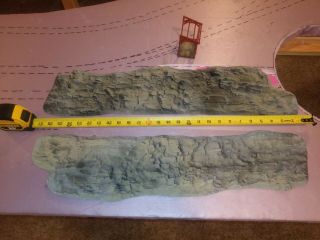 (2) Large Sections Of Rubber Rocks Landscaping Tiles
