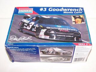 Revell Monogram 3 Goodwrench Monte Carlo Model Kit 1:24 Scale Dale Earnhardt
