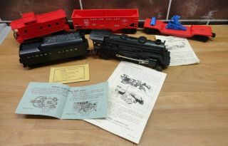 Lionel Train Set Loco 242,  Tender,  2 Cars And Caboose,  Track