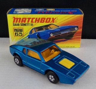 Matchbox Superfast Lesney Boxed Saab Sonnet Iii 65 Mib