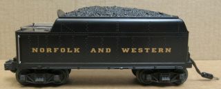 Lionel 6 - 18638 Norfolk & Western Whistle Tender Only O - Gauge
