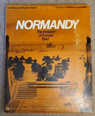 Spi 1972 - Normandy - The Invasion Of Europe 1944 - Flat Box Edition Punched