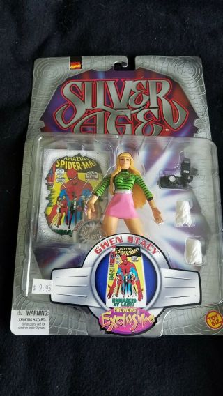 Marvel Comics Silver Age Spider - Man Gwen Stacy Action Figure Previews Exclusive