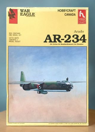 Hobbycraft 1/48 Scale Arado Ar - 234 German Wwii Jet Bomber Model Kit Hc1671