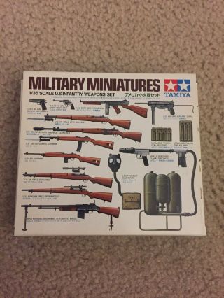 Tamiya Military Miniatures 1/35 Scale U.  S.  Infantry Weapons Set