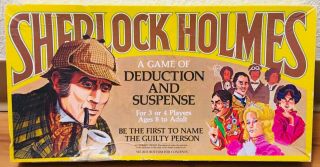 Vintage 1980 Whitman Sherlock Holmes Board Game Complete