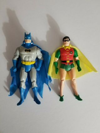 Vintage Kenner Powers Batman And Robin Loose Action Figures Complete 1984