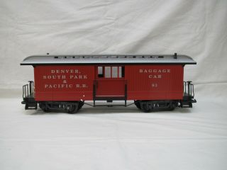Lgb 32840 G Scale Denver South Park & Pacific Railroad Baggage Car Box