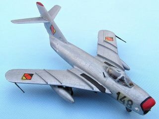 Mig 17 Fresco,  East Germany Air Force 1956,  Scale 1/72,  Hand - Made Plastic Model