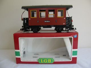 Vintage Lgb Lehmann G Scale Lighted 1st & 2nd Class Passenger Coach 3007 Ex
