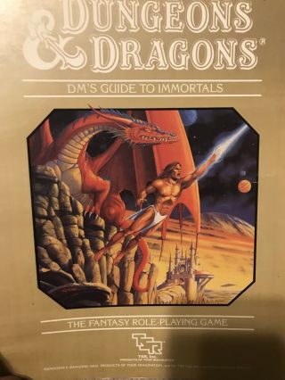 1986 Tsr Vintage Dungeons & Dragons - Dm 