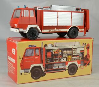 Conrad Rosenbauer Heavy Duty 4 X 4 Fire Truck 6 1/4 " Long W Germany Mint/box