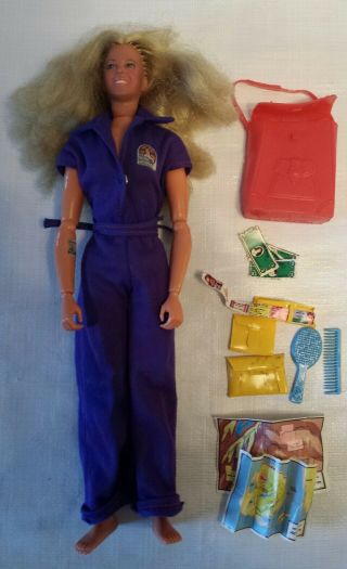 Lindsay Wagner Jaime Sommers The Bionic Woman Kenner Figurine With Mission Purse