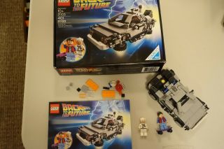 Lego The Delorean Time Machine (21103) Mostly Complete,  Box And Instructions