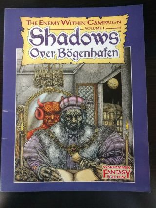 Warhammer Fantasy Roleplay 1st Edition,  Shadows Over Bogenhafen,  The Enemy.