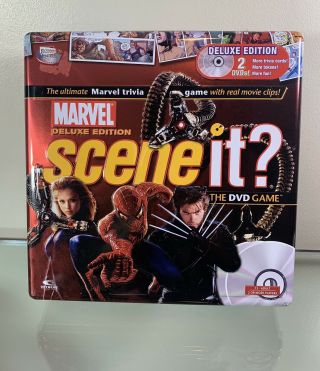 Marvel Deluxe Edition Scene It? The Dvd Game - Collectors Tin - 2006 - Complete