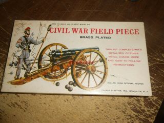 Palmer Plastics Civil War Field Piece Cannon Model Unstarted