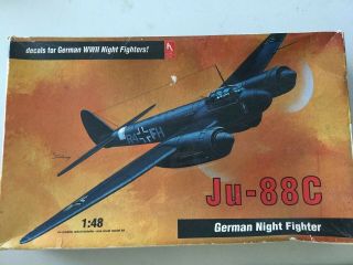 1/48 Hobby Craft Model Ju - 88c German Night Fighter (never Put Together)
