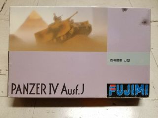 Fujimi 1/76 Panzer Kampfwagen Pz.  Kpfw.  Iv Ausf.  J W/ Bmw R75 And Sidecar