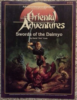 Oa1 - Swords Of The Daimyo - Oriental Adventures - Dungeons & Dragons - Ad&d Tsr