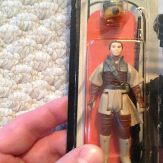 Star Wars Vintage Leia Boushh Taiwan Coo With Authentic Accessory Off Card