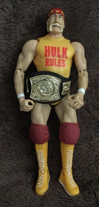 Hulk Hogan Rules Elite Jakks Wwe Wwf Wrestling Action Figure W Belt Knee Pads
