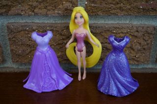 Figure Disney Princess Rapunzel Magiclip Magic Clip Mini Doll Dress Polly Pocket