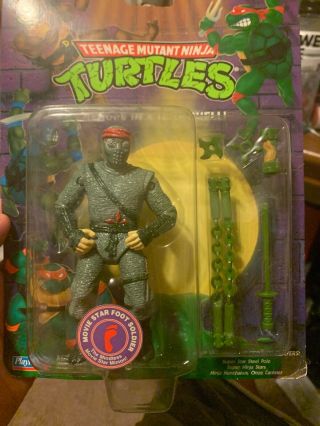 1992 Playmates Teenage Mutant Ninja Turtles Tmnt Movie Star Foot Soldier Figure