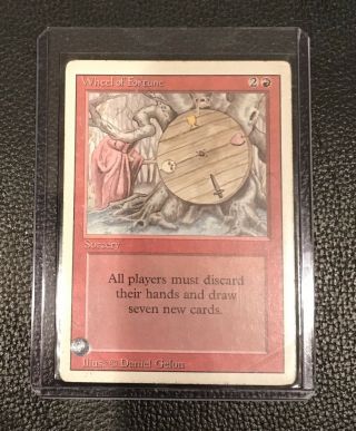 Wheel Of Fortune - Revised - Magic The Gathering - Lp Lightly Played