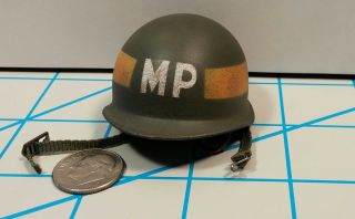 Did Wwii Us Bryan Military Police Metal Helmet 1/6 Toys Soldier Dragon Gi Joe Mp