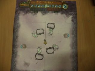 World Of Warcraft Miniatures Deluxe Winterspring Map Board