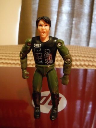 3.  5 " Tall Road Champs Swat Police Officer Action Figure Toy Multi Jointed Loose