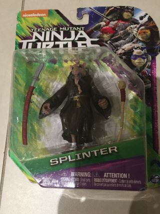 Rare Spin Master Teenage Mutant Ninja Turtles Out Of The Shadows Splinter Figure